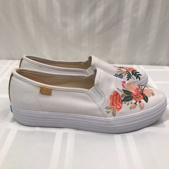 Keds Rifle Paper Co. Embroidered Slip Ons - Picture 6 of 9